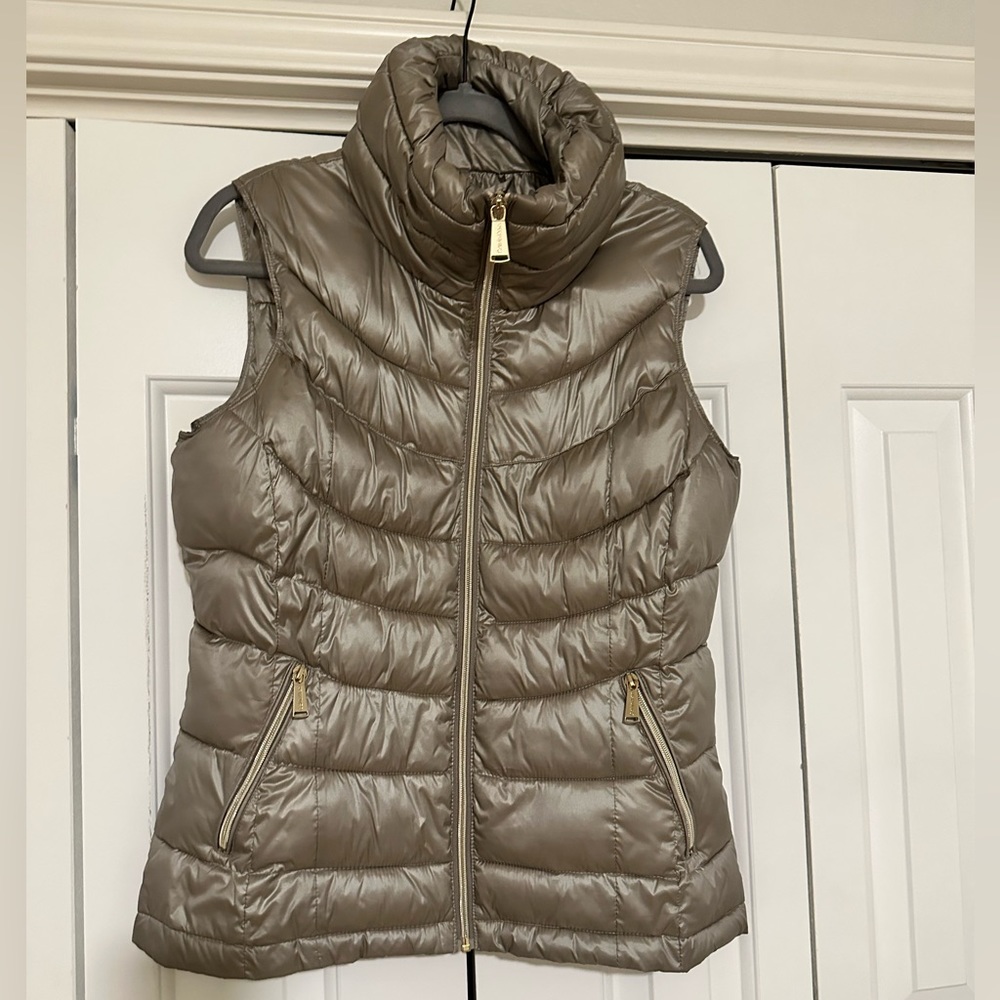 Metallic Calvin Klein down vest